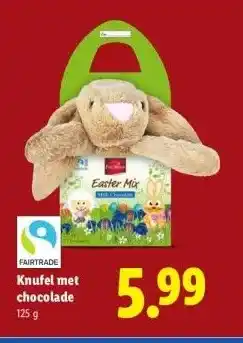 Lidl Knufel met chocolade aanbieding