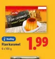 Lidl Flan karamel aanbieding
