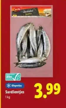 Lidl Sardientjes aanbieding