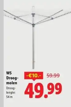 Lidl W5 Droog-molen aanbieding