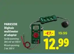 Lidl PARKSIDE Digitale multimeter of adapter aanbieding