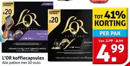 Hoogvliet L'OR koffiecapsules aanbieding