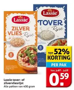 Hoogvliet Lassie tover of zilvervliesrijst aanbieding