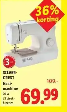 Lidl SILVER- CREST Naai- machine aanbieding