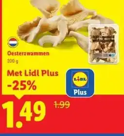 Lidl Oesterzwammen aanbieding
