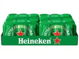 Hoogvliet Heineken Premium Pilsener Bier Blik tray aanbieding