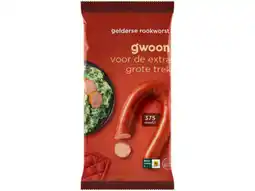 Hoogvliet G'woon Gelderse rookworst aanbieding