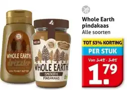 Hoogvliet Whole Earth pindakaas aanbieding