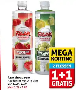 Hoogvliet Raak siroop zero aanbieding