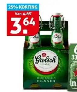 Hoogvliet Grolsch pils aanbieding