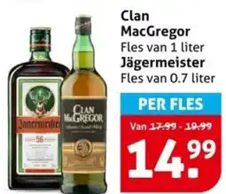 Hoogvliet Clan MacGregor Jägermeister aanbieding