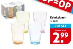 Hoogvliet Drinkglazen aanbieding