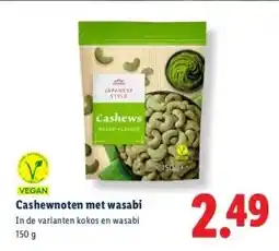 Lidl Cashewnoten met wasabi aanbieding