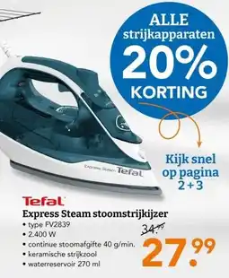 Blokker Express Steam stoomstrijkijzer aanbieding