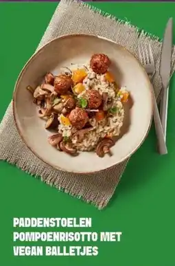 Lidl PADDENSTOELEN POMPOENRISOTTO MET VEGAN BALLETJES aanbieding