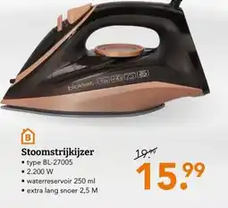 Blokker Stoomstrijkijzer aanbieding