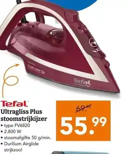 Blokker Tefal Ultragliss Plus stoomstrijkijzer aanbieding