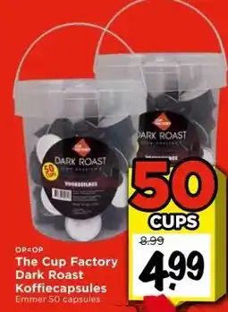 Vomar Voordeelmarkt The Cup Factory Dark Roast Koffiecapsules aanbieding