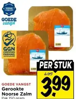 Vomar Voordeelmarkt GOEDE VANGST Gerookte Noorse Zalm aanbieding
