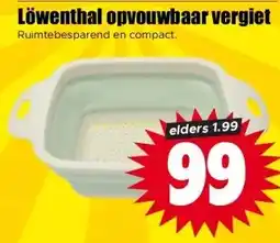Dirk Löwenthal opvouwbaar vergiet aanbieding