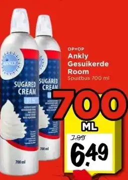 Vomar Voordeelmarkt Ankly Gesuikerde Room aanbieding