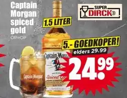 Dirk Captain Morgan spiced gold aanbieding