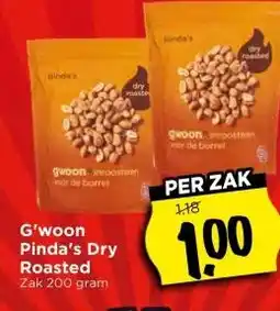 Vomar Voordeelmarkt G'woon Pinda's Dry Roasted aanbieding