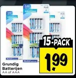 Vomar Voordeelmarkt Grundig Batterijen aanbieding