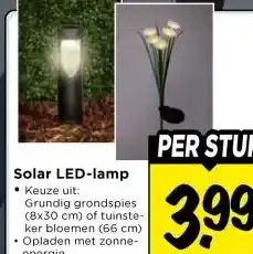 Vomar Voordeelmarkt Solar LED-lamp aanbieding