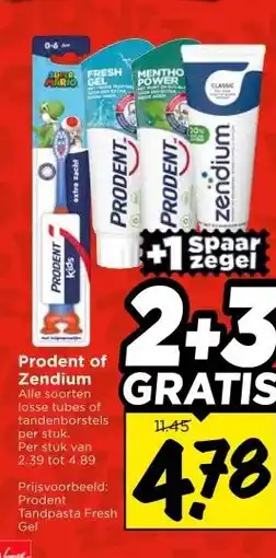 Vomar Voordeelmarkt Prodent ofZendium aanbieding