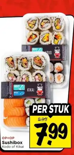 Vomar Voordeelmarkt Sushibox Kodo of Kikai aanbieding