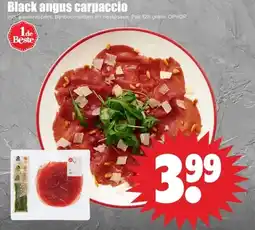 Dirk Black angus carpaccio aanbieding