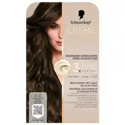 Trekpleister Schwarzkopf Creme Supreme 5-0 Natuurlijk Bruin Verzorgende Crèmekleuring aanbieding