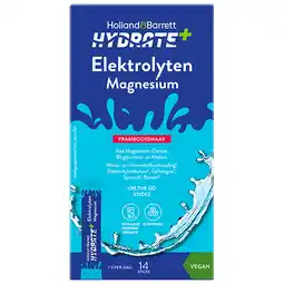 Holland & Barrett Holland & Barrett Hydrate+ Elektrolyten Magnesium - 14 sticks aanbieding