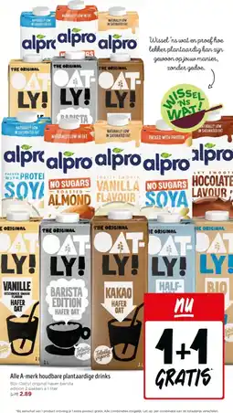 Jumbo Alle A-merk houdbare plantaardige drinks aanbieding