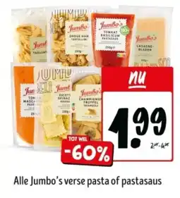 Jumbo Alle Jumbo's verse pasta of pastasaus aanbieding