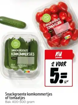 Jumbo Snackgroente komkommertjes of tomaatjes aanbieding