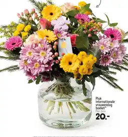 Jumbo Pluk internationale vrouwendag boeket aanbieding