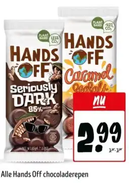 Jumbo Alle Hands Off chocoladerepen aanbieding