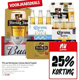 Jumbo Pils van Hertog Jan, Corona, Bud of Jupiler aanbieding