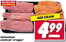 Nettorama Varkenshaas schnitzels of lapjes aanbieding