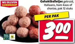 Nettorama Gehaktballetjes aanbieding
