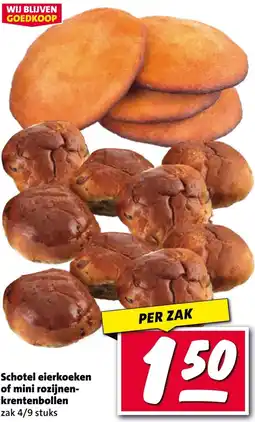 Nettorama Schotel eierkoeken of mini rozijnen-krentenbollen aanbieding