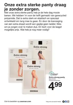 Zeeman Extra strong panty aanbieding