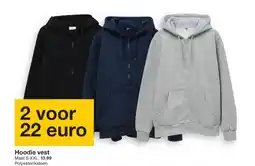 Zeeman Hoodie vest aanbieding