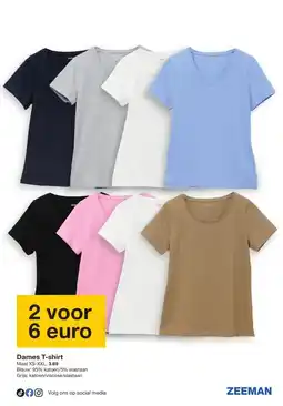 Zeeman Dames T-shirt aanbieding
