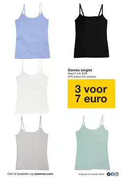 Zeeman Dames singlet aanbieding