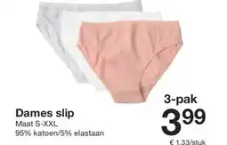Zeeman Dames slip aanbieding