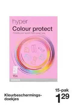 Zeeman Kleurbeschermings-doekjes aanbieding