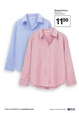 Zeeman Dames blouse aanbieding